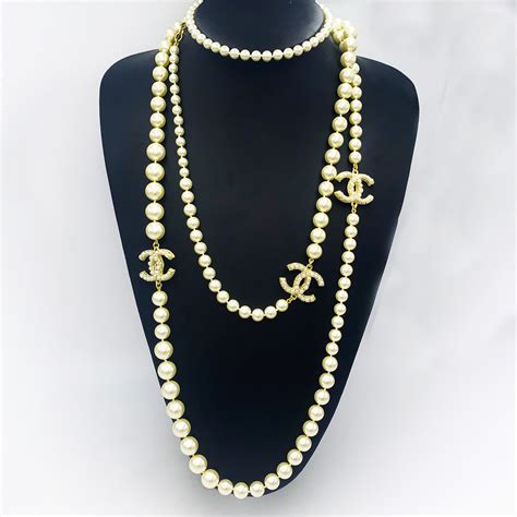 fake chanel crystals chain necklace|authentic vintage chanel jewelry.